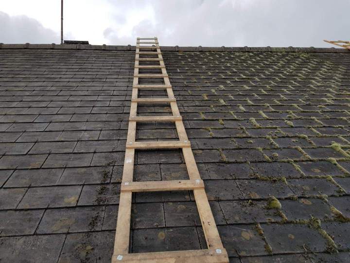 Démoussage de toiture Étrelles